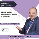 CA Final FR (IND AS 36 - Impairment of Assets) (Topicwise) Video Lectures by CA Vinod Kumar Agarwal (Pendrive + Books)